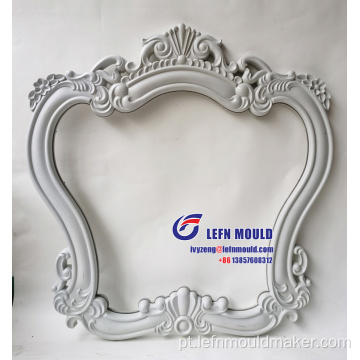 Moldura de espelho de parede oval em ABS decorativo